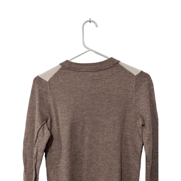 J. Crew Wool Blend Lace Appliqué Long Sleeve Crew Neck Pullover Sweater Size XS - Picture 6 of 11